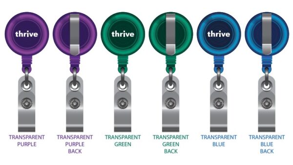 clear badge reel